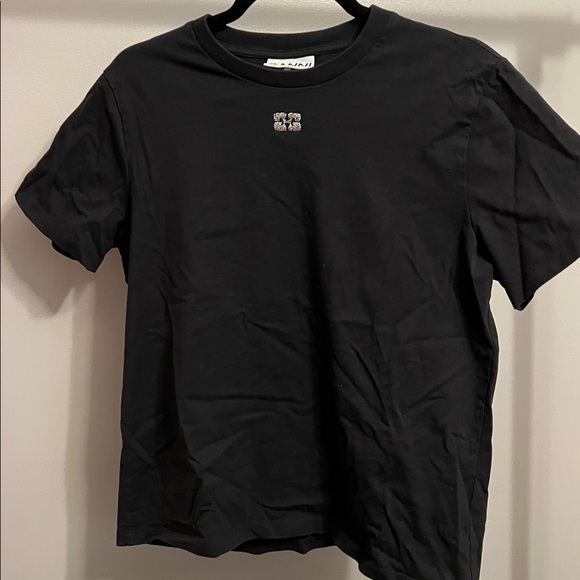 Ganni Relaxed Rhinestone Tee - Picture 5 of 8